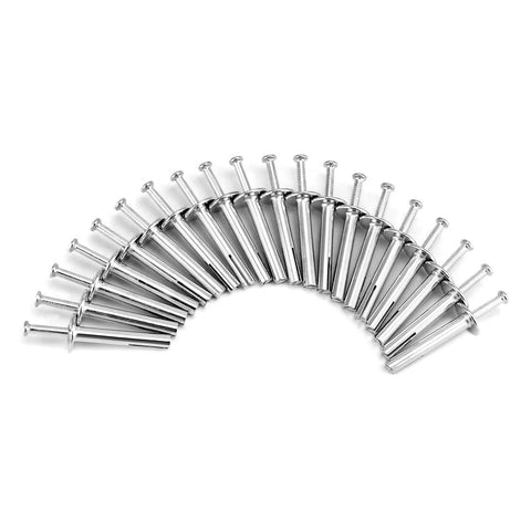 500-Pack Heavy-Duty Hammer-Drive Nails 1/4 Inch By 1-1/2 Inch For Concrete And Brick Walls arranged in semi-circle