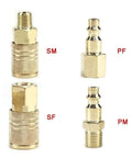 Real Deal One Quarter Inch NPT Quick Coupler Tool Connector Socket for Air Line Hose with Rust Proof Coat and Tight Seal Just for Serious Garage Crew and Pros Who Want Top Tier Quality Every Time brass quick-connect fittings
