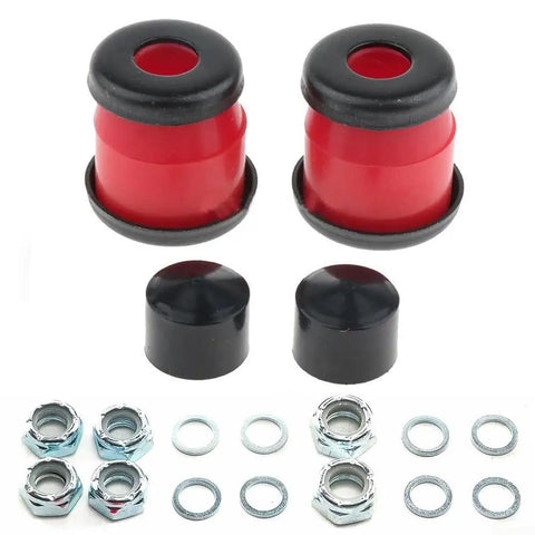 Purple Skateboard Truck Conversion Kit with rubber bushings, 2 swivel cups, 4 axle and kingpin nuts, washers for smooth rides