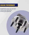 Front view of Front Wheel Bearing And Hub Assembly 513215 for Malibu 2004-2007, Pontiac G6 2005-2007, 5 lug, non-ABS