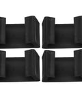 4Pc Black Plastic Furniture Fastener Clips for Chairs and Sofas, Creative Sofa Connectors, No Fuss Setup, Set of Four
