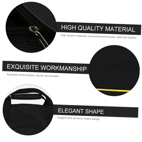 Close-up of zipper and fabric textures showcasing Chuck Your Gear Inside This Heavy Duty Portable Cymbal Bag With Side Pocket And Thick Cotton Padding.