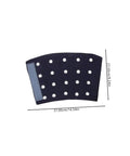 Built Tough Cut Resistant Wrist Sleeves For Mechanics And Yard Crews, navy blue design with ventilation holes, 37cm x 23.5cm.