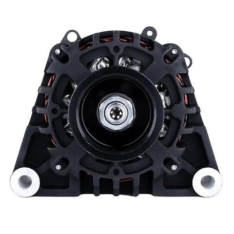 Front view of 12V Marine Alternator Replacement For Inboard Sterndrive 75 Amp Valeo OEM 3884950 with 6-Groove pulley