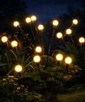 Bright Solar Outdoor Garden Spotlights Eight Head LED Landscape Lights for Pathways Yard and Patio Waterproof IP65 Auto On Off Easy Install