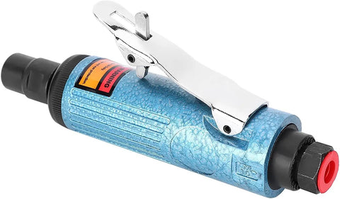 Blue Aluminum Alloy Pneumatic Die Grinder Top Shelf Air Powered Rotary Tool for metal fabrication and auto bodywork.