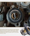 Close-up view of Tight Heavy Duty Automotive Coolant Thermostat Replacement High Performance Engine Temp Control for Acura Integra.