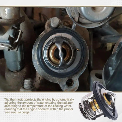 Close-up view of Tight Heavy Duty Automotive Coolant Thermostat Replacement High Performance Engine Temp Control for Acura Integra.