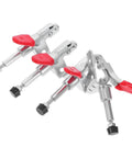 4 Piece Push Pull Toggle Clamps Set For Woodworking And Welding Built Tough Heavy Duty Quick Fix Clamps Horizontal Workholding Fixtures For Machine Operation And Table Work Durable Iron Construction