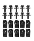U Shaped Fastener Kit M6 With Self Tapping Screws For Panels 20 Piece Iron Clip And Screw Set Gasket Enhanced Fit