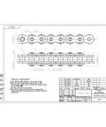 Technical drawing of ANSI 25H Heavy Duty Roller Chain With 10 Feet And Two Free Connecting Links 480 Links Carbon Steel Single Strand