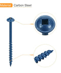 Pocket Hole Screws Size 8 Two and a Half Inch Square Drive Self Tapping Wood Screws Blue Coated for Woodworking Projects