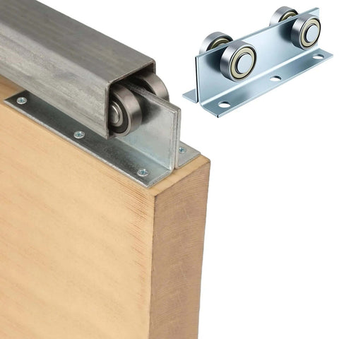 Sliding Door Hardware 100x30x29mm Heavy Duty Steel Trolley Assembly for barn shed sliding doors with rust resistant unistrut roller