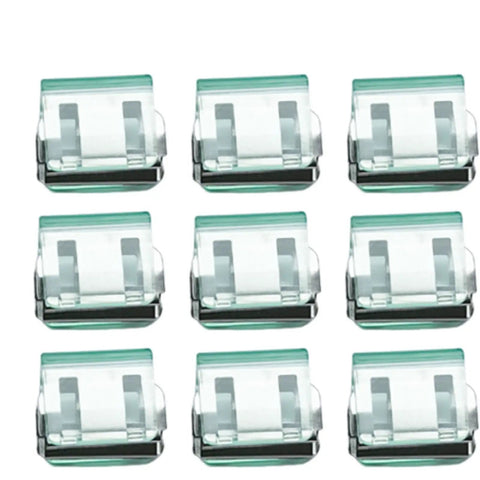 9 green 10x Invisible Trouser Hem Clips For Quick Leg Shortening, multi-use portable alloy clip, no sew hemming, durable and discreet