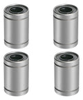 Heavy Duty Double Shielded Linear Motion Ball Bearing 12 mm Id 21 mm Od Lm12Uu Sae52100 Carbon Steel four pack view.
