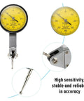 Dial Indicator Magnetic Holder And Bore Gauge Stand With Magnetic Base For Micrometers, Hour Type Indicators, Pro Grade Measuring Tools For Machinists, Gearheads, And Hobbyists with 0.01mm dial face