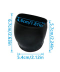 Solid Floor Savers Heavy Duty Anti Slip Caster Covers For Wheelchair And Office Chair Rollers Universal Felt Rubber Pads dimensions shown.