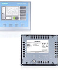 Front and back view of KTP400 HMI Touch Panel for Industrial Automation and Control Systems, High Resolution Wide Screen Color Display
