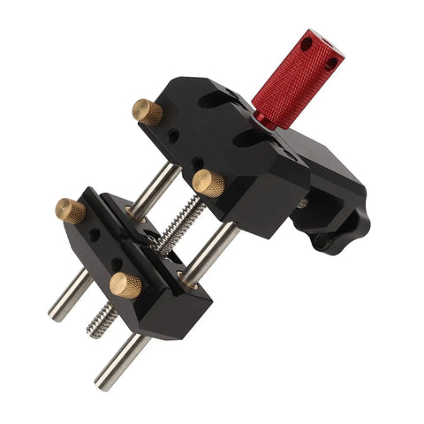 Pro Grade Table Clamp Vise For Woodworking with sturdy aluminum alloy construction, showcasing fast clamp action and guarding design.