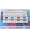 Cool Heat Shrink Tube Kit With 560 Durable Cross-Linked Polyolefin Sleeves For Flame Retardant Wire Insulation And Cable Protection Perfect For Diy Electrical Repairs And Home Upgrades, assorted sizes in case