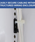 Wall Cable Management Clips No Tools Required To Install Black 20 Pack With 20 Lb Pull Force For Structured Wiring Enclosures