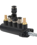 Five Way Aluminum Tire Changer Foot Pedal Valve Replacement for 36mm Hole Distance, pneumatic control valve with assembly fittings