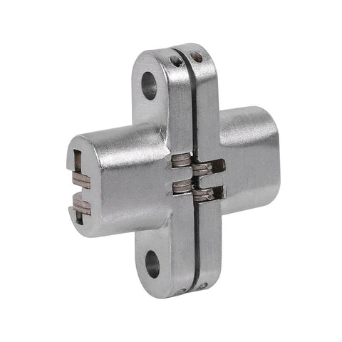 Hidden Hinge Zinc Alloy Invisible Folding Door Cross Hinge With 180 Degree Opening For Wardrobes And Folding Doors, Heavy Duty Stainless Steel Buffer Damping, Size Options 43.7mm 60.4mm 68.8mm 94mm, Rust Resistant And Easy Maintenance