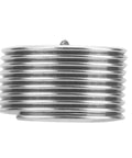 Side view of 10Pcs M18x1.5 Thread Inserts Coil Type Screw Bushing Expansion Tool Heavy Duty Stainless Steel for Repairing Stripped Threads
