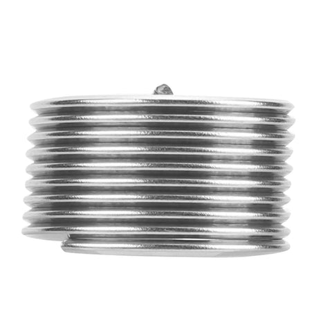 Side view of 10Pcs M18x1.5 Thread Inserts Coil Type Screw Bushing Expansion Tool Heavy Duty Stainless Steel for Repairing Stripped Threads