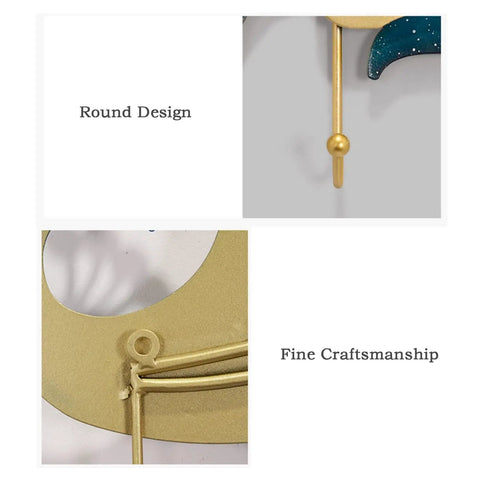 Heavy Duty Wall Mounted Coat Hooks Slick Entryway Rack Bedroom Living Room Organizer For Bags Hats Keys Dang detailed round design and craftsmanship