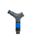 Comfort Grip VB Hose Connector With Built In Vacuum Breaker And Ball Valve, Backflow Prevention, Ergonomic No Slip Grip, Slate Gray