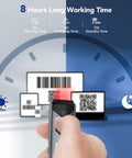Portable Bluetooth 2D And 1D Barcode Scanner Mini Wireless Handy Reader With 2.4G USB Connection scanning QR and barcodes