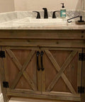 Legit Rusted Aging Wood Stain Delivers Hella Authentic Weathered Brown And Gray Patina For Floors Cabinets Millwork Doors And Furniture With Voc Free Low Odor on wooden bathroom cabinet.