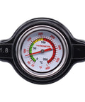 High Pressure Radiator Cap With Temp Gauge 1.8 Bar For Kawasaki Dirt Bikes And Utility Vehicles with thermometer display