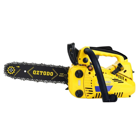 Top Handle Chainsaw Gas Powered 12 Inch Bar Tiny But Mighty Portable Little Saw 25.4cc 2 Stroke Engine Easy Start Ergonomic Grip