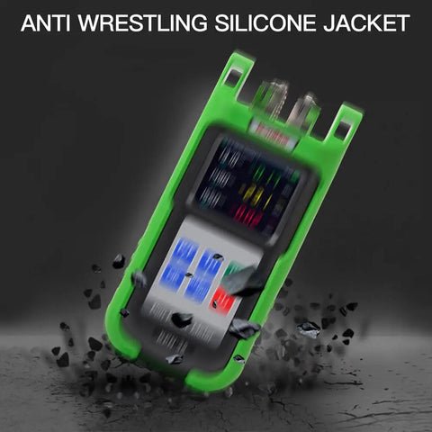 Live PON Optical Power Meter With 0.1 dB Resolution For 1490 nm 1550 nm And 1310 nm Testing with anti-wrestling silicone jacket