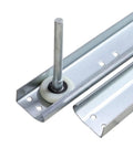 Vertical Track Replacement Kit For 7 Foot Garage Doors With 76 Inch Spliced Rails In Galvanized Steel Hardware showing 2 inch roller