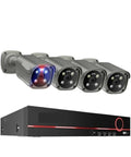 Genuinely Dope 8MP 4K PoE CCTV NVR Security Camera Kit with four cameras and NVR unit for smart detection and surveillance.