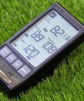 130A Golf Launch Monitor With Doppler Radar Delivers Club Head Speed Ball Speed Smash Factor Carry And Total Distances on grass