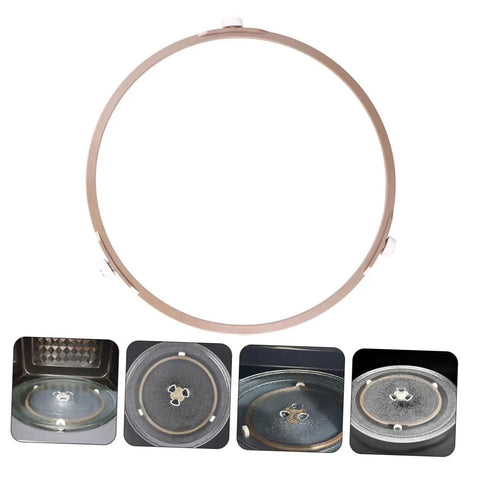 3 Pack Microwave Turntable Support Ring With Tough Grip Glass Plate Roller And Built Tight Replacement Tray Holder Keeps Your Meal Plate Locked In For Smooth Spinning Daily