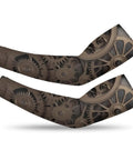 Steampunk Mechanical Gears Arm Sleeves featuring anti slip grip and compression support for active use.