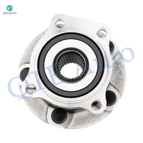 Set Of Four Front And Rear Wheel Bearing Hub Assemblies For 2006 2012 Toyota RAV4 4WD L4 Models Plug And Play Ready To Install Replacement Kit With Exact Fit Durable Steel Construction Sealed Bearings And Long Lasting Performance, showing a close-up of the front hub detail.