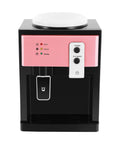 Front view of rose gold countertop machine, Top Loading Water Dispenser For 5 Gallon Bottle With Hot And Cold On Tap Water