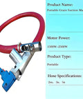Automatic Screw Feeder And Grain Auger Conveyor For Heavy Duty Powder And Sand Transport with 1500W motor and red hose