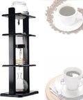 Smooth Cold Brew Kickback With This Glass Drip Tower Featuring Adjustable Valve Control And Reusable Steel Filter For Zero Stress Coffee Moments That Just Hit Different, showcasing a sleek design with glass and steel components.