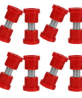 Red rubber and plastic bushing kit parts for Golf Cart Leaf Spring Bushing Kit Front And Rear Rubber And Plastic Replacement Parts