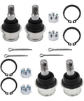 ATV Beefy Heavy Duty Ball Joint Kit Set Of 4 For Rancher 350 TRX350TM 420 TRX420FE And 400 Models Upper And Lower Joints Replaces OEM 51375-HP5-601 And 51355-HP5-601, four ball joints with boots and hardware