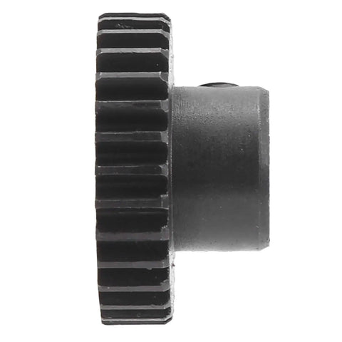 Side view of Beefy Heavy Duty Solid Steel Spur Gear With 30 Teeth, 0.8 Mod, 6mm D Bore Pinion For Small Machinery Power Transfer