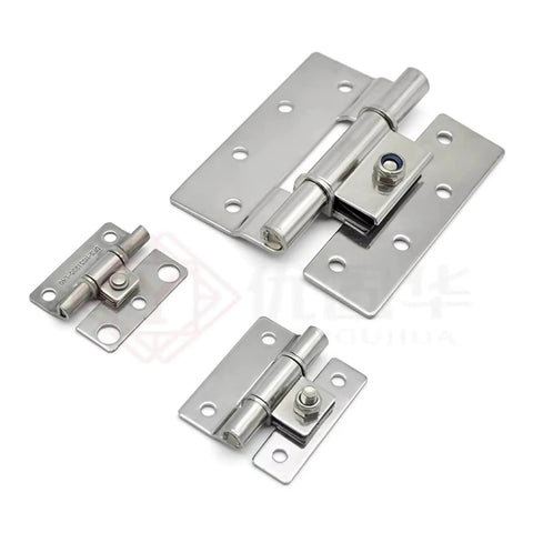 Stainless Steel Torque Door Hinge With Friction Damping And Free Stop For Precise Positioning Durable DIY Metalworking Hinge For Doors Two Point Five By Five Millimeter Size Model XK548 One Piece