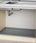 Under Sink Mat For 36 Inch Cabinets Silicone Waterproof Liner Protects Against Leaks Drips And Spills Gray 35 By 22.5 Inch